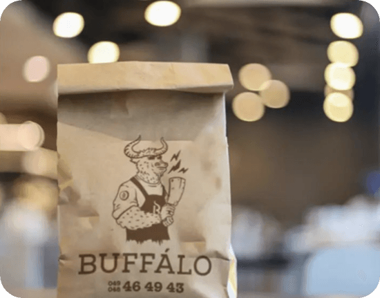 Buffalo paper bag