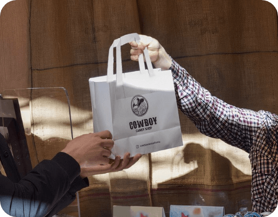 Cowboy Caffe paper bag