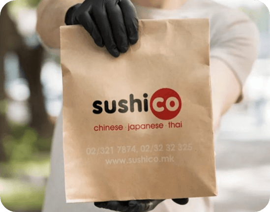 Sushi Co paper bag